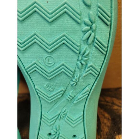 Okabashi Women's Sea Glass Splash Flip Flop Sandals- L/Size 9.5-10.5 - Picture 6 of 6